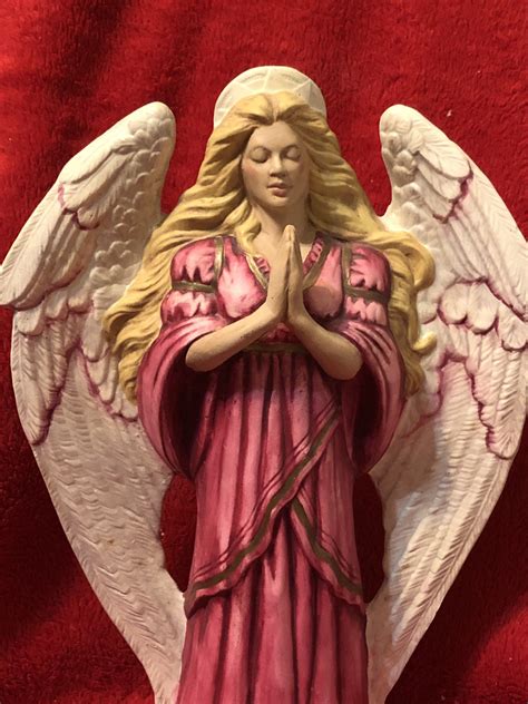 Dry Brushed Ceramic Praying Angel Etsy Ceramics Handmade Ceramics