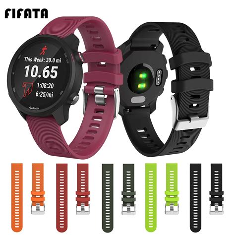 Pulseira De Silicone Para Garmin Forerunner Pulseira De Reposi O Mm