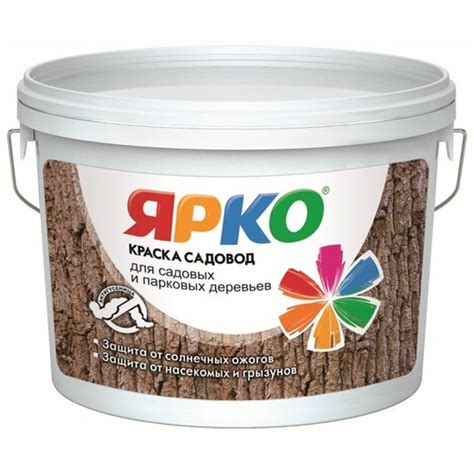 Краска ЯРКО САДОВОД для садовых деревьев, ведро 3 кг - купить за 166,87 ...