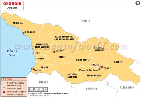 Airports In Georgia Map – Map Vector