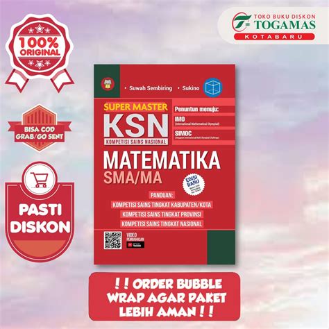 Jual SUPER MASTER KSN KIMIA MATEMATIKA FISIKA EKONOMI BIOLOGI