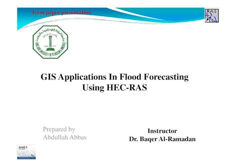 PDF GIS Applications In Flood Forecasting Using HEC RAS 2013 11 11