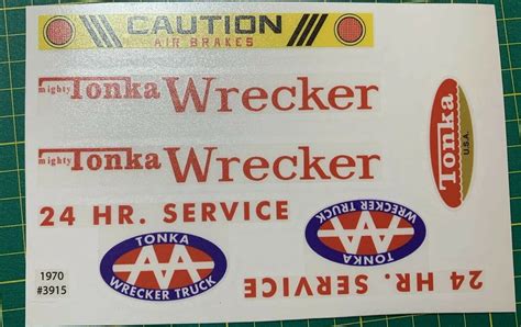 Tonka™ Replacement Decals – OKBrickWorks