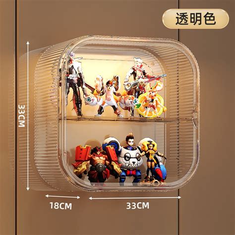 Nordic Dustproof Transparent Storage Rack Display Box Acrylic POPMART HOT TOYS Collection