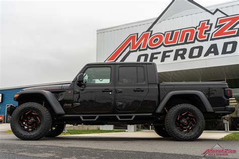 2021 Jeep Gladiator Rubicon Black & Red - Mount Zion Offroad