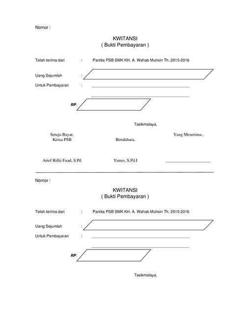 Doc 4 Kwitansi 2 Dokumen Tips