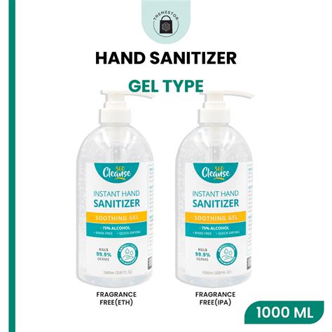 Cleanse Hand Sanitizer Alcohol Gel Ml L Liter