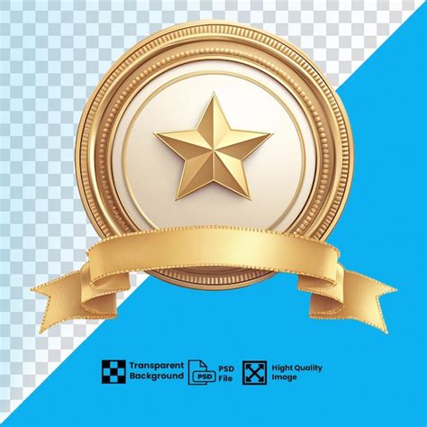 Hd Quality Psd Award Medal Ribbon Premium Ai Generated Psd