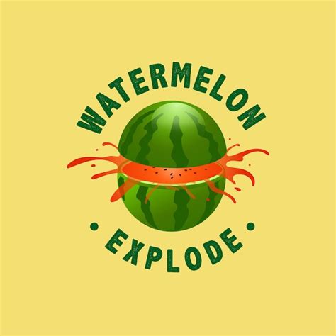 Premium Vector Fresh Watermelon Fruit Logo Template Design