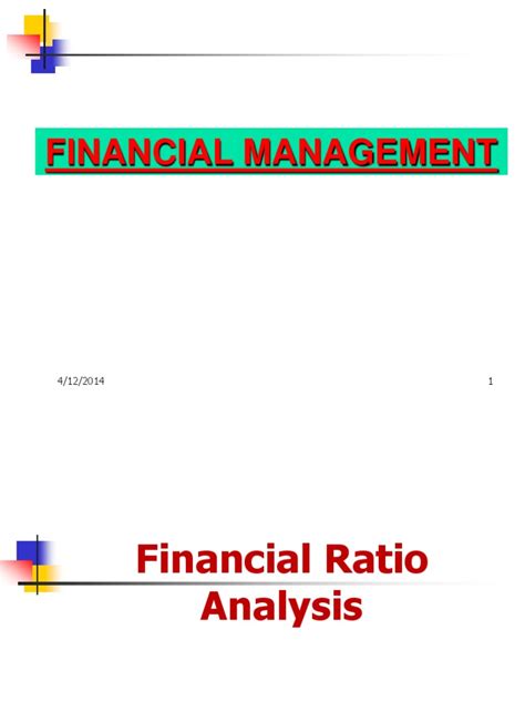 Financial Ratio Analysis Guide For Assessing Company Performance Pdf