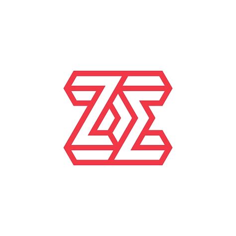 Premium Vector Modern And Minimalist Initial Letter Ze Or Ez Monogram