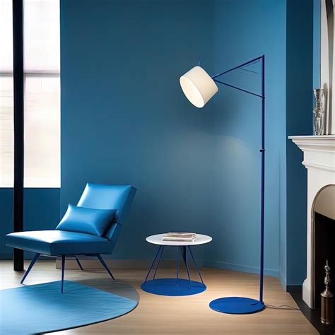 Premium AI Image | blue living room with armchairinterior of modern ...