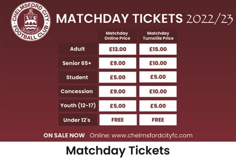 Tickets – Chelmsford City FC