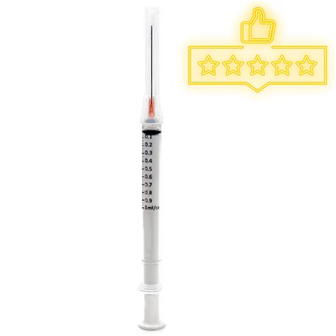 Sterile 1ml, 25 Gauge Syringe with attached Needle (50pk)