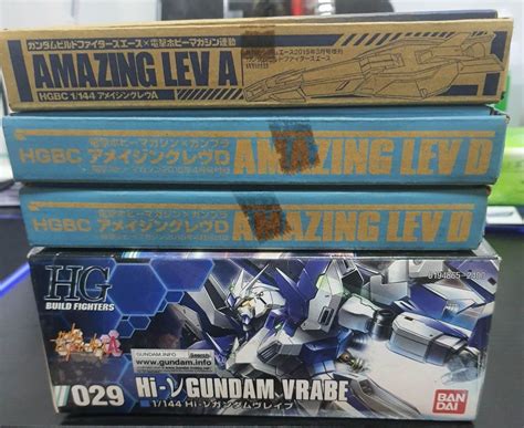 Hgbf Hi Nu Gundam Vrabe Amazing Lev Set Hobbies Toys Toys Games