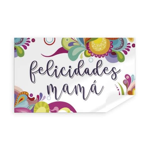 R Etiquetas Blancas Felicidades Mam X Mm