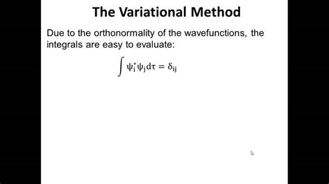 Variational Method