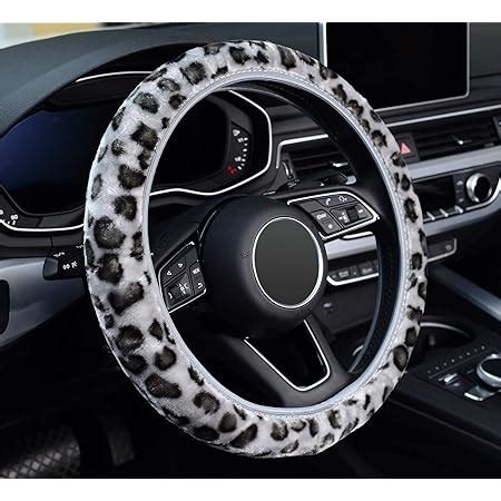 Amazon Zhol Leopard Print Steering Wheel Cover Universal Inch