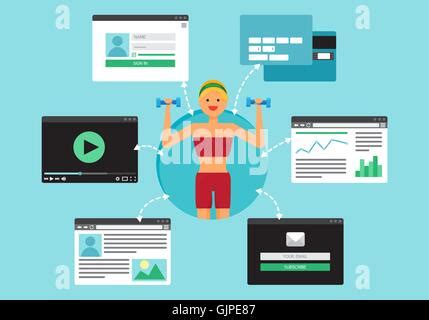 Web Life of Sport Woman and Fitnes Girl from video, blog, social ...