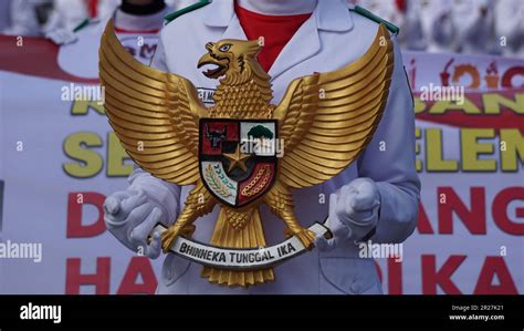 indonesian national coat  arms  res stock photography  images