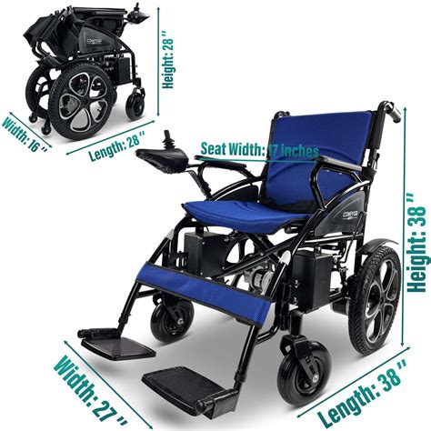 MALISA Portable Electric Wheelchair For Adults Foldable Dual Motorized