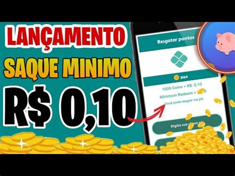 LANÇOU COFRE DO PIX NOVO APLICATIVO PAGANDO SAQUE MINIMO 0 10 CENTAVOS