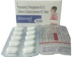 Paracetamol Phenylephrine Hydrochloride Caffeine And Diphenhydramine