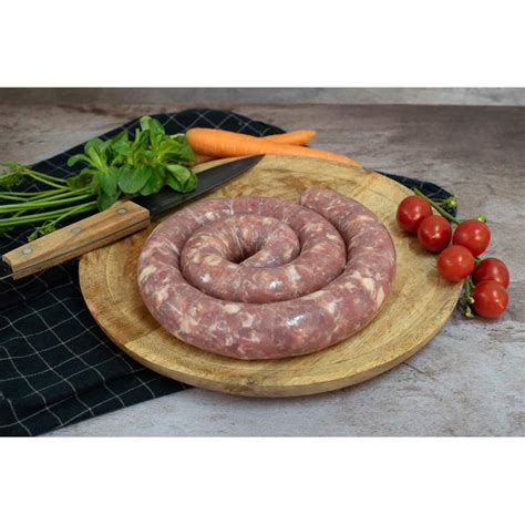 Saucisse fraîche de Toulouse 500 gr sous vide Origine Tarn