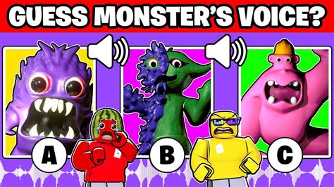 Guess The Monster S Voice Garten Of Banban Roblox Doors My Singing