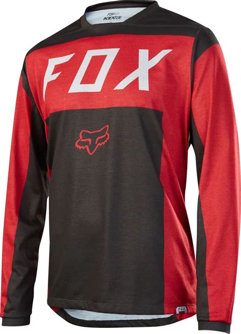 Fox Indicator Moth Ls Jersey Red Black