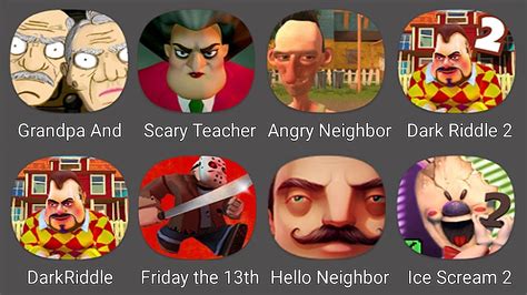 Grandpa And Granny House Scary Teacher 3D Angry Neighbor Dark Riddle 2