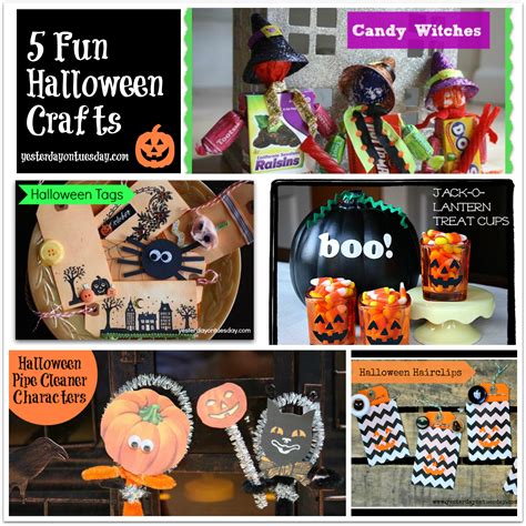 5 Fun Halloween Crafts | Yesterday On Tuesday