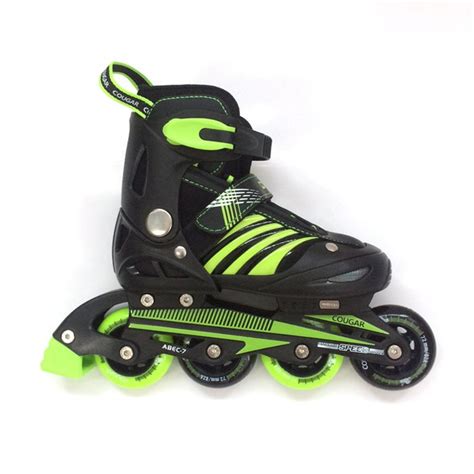 COUGAR INLINE SKATE SEPATU RODA MZS68FB-BLACK/GREEN (SZ.38-41) - MG Sports & Music