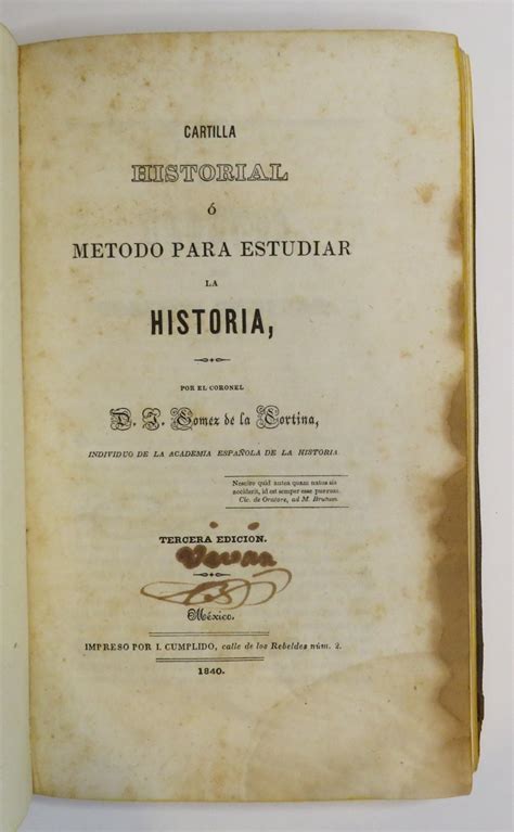 Cartilla Historial O M Todo Para Estudiar La Historia By Cortina D