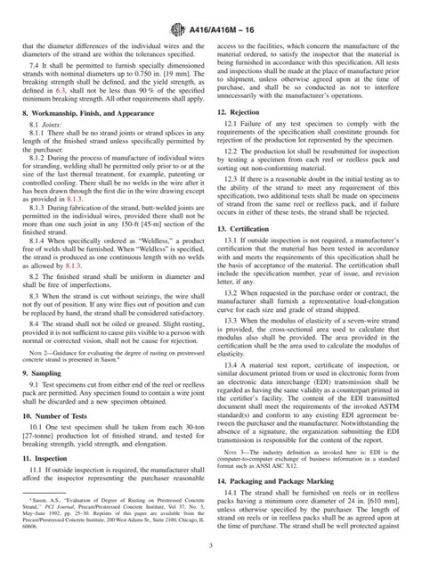 Astm A A M Standard Specification For Low Relaxation Seven