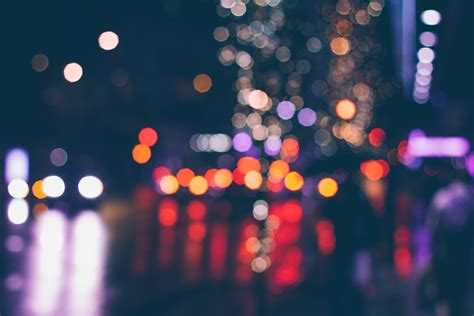 Free Images Bokeh Street Night Sunlight Red Color Darkness