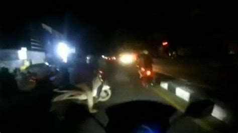 Video Viral Aksi Balap Liar Di Jalanan Umum Terekam Sampai Cegat