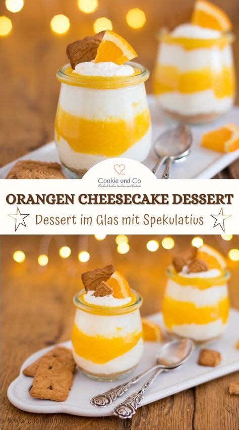 Orangen Cheesecake Dessert Im Glas Mit Spekulatius Rezept