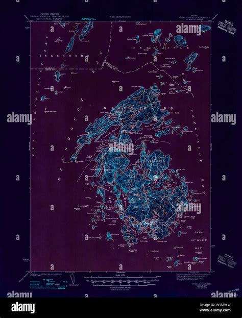 Maine Usgs Historical Map Vinalhaven 460996 1944 62500 Inversion