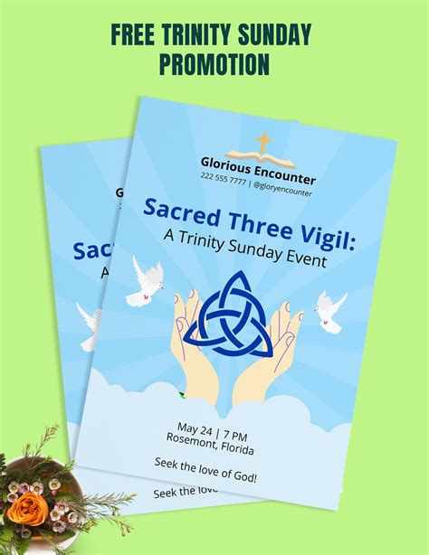 Trinity Sunday Promotion In Illustrator Word EPS PNG PSD SVG