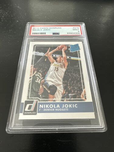 Nikola Jokic Rated Rookie Panini Donruss Psa Ebay