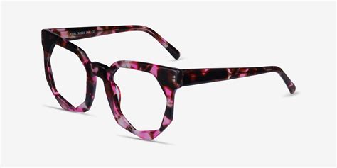 Jewel Geometric Pink Tortoise Glasses For Women Eyebuydirect