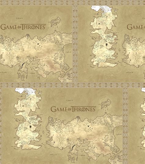 Map Of Westeros Game Of Thrones - Maps For You