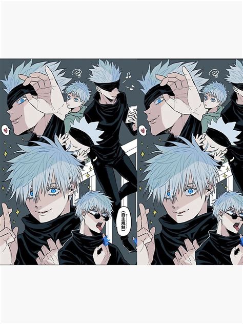 Gojo Satoru Jujutsu Kaisen Manga Collage Sticker For Sale By The Best