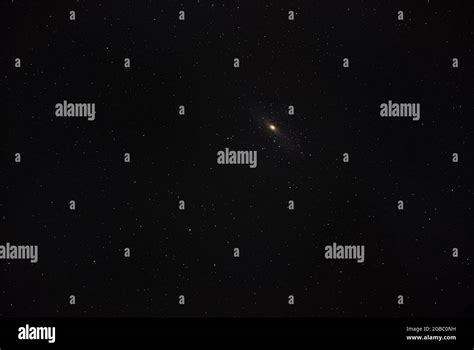 Stars In The Night Sky Amateur Photo Of Andromeda Galaxy Stock Photo Alamy