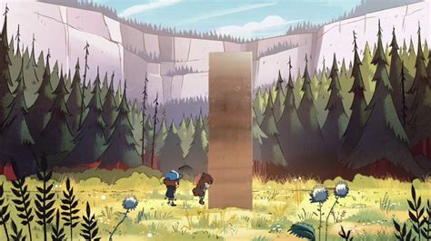 A Giant Shiny Metal Monolith Has Mysteriously Appeared In Gravity Falls