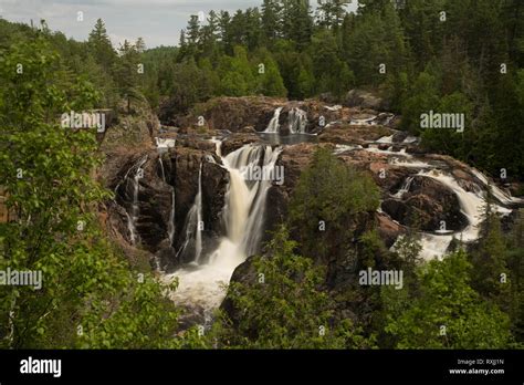 Aubrey Falls Provincial Park Algoma District Ontario Canada Stock