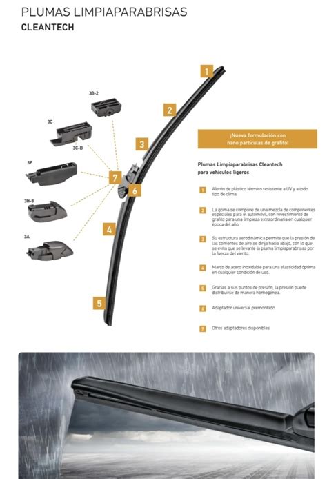 Escobilla Limpiaparabrisas Hella Cleantech Pulgadas Cm