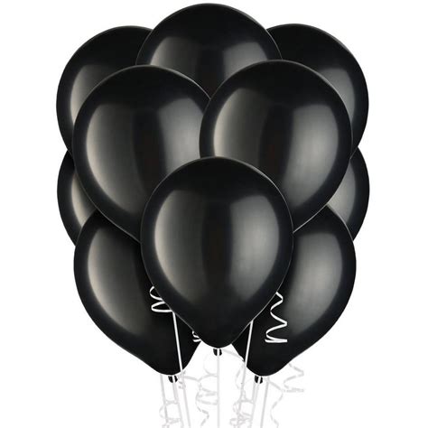 72ct 12in Black Pearl Balloons Party City