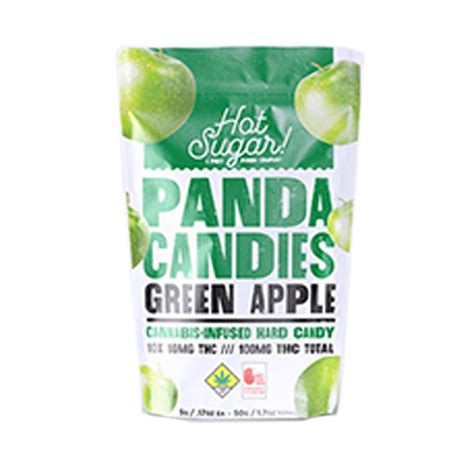 Green Apple [10pk] 100mg Hot Sugar Panda Candies Jane